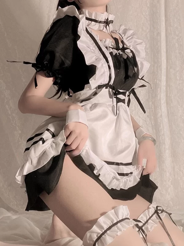 low chest maid costume lolita sexy lolita anime cute japanese soft girl suit genshin impact cosplay blessing of inhabitants use