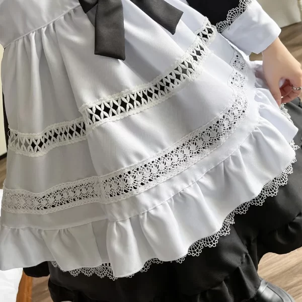 british long sleeved maid costume cosplay outfit japanese uniform cute short dress plus size maid dress dirt resistant
