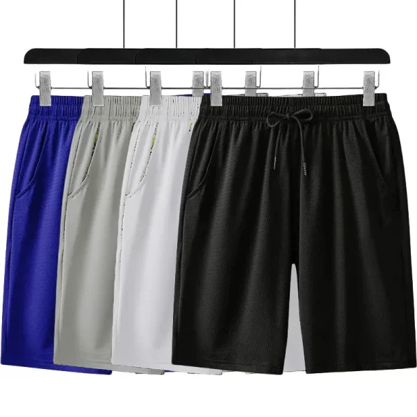 2025 new fitness sports shorts man summer gyms workout male breathable mesh shorts quick dry beach short pants men sportswear