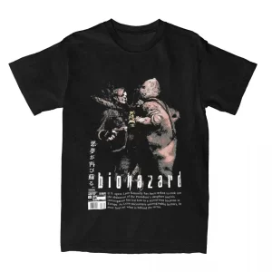 2024 women men resident evils re4 the chainsaw t shirt pure cotton clothing novelty short sleeve o neck tee shirt 3xl t shirt