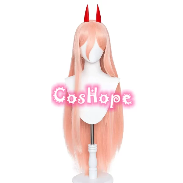 power cosplay wig 100cm long straight orange pink wig cosplay anime cosplay wigs heat resistant synthetic wigs