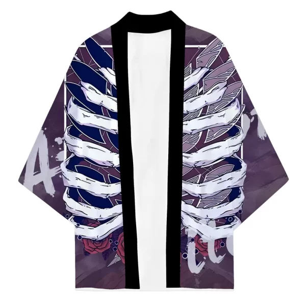 summer new products digital printing baby chainsaw man anime series surrounding kimono cape two dimensional feather woven robe