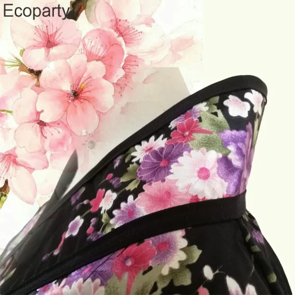 women sexy japanese kimono set fancy girls lolita maid dress halloween stage show garnidelia performance dance costume for women