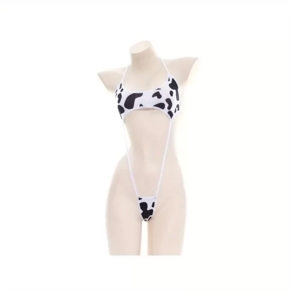 anime cartoon cow series bodysuit underwear maid unifrom costume kawaii girl bikini swimsuit set outfit cosplay