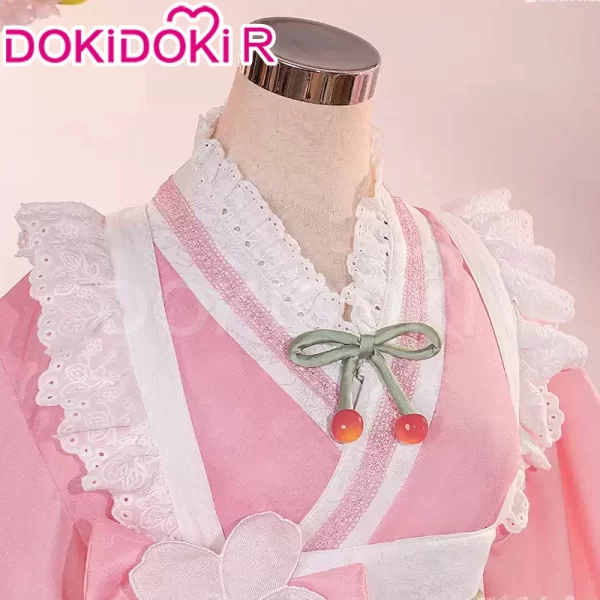 mikuu cosplay costume dokidoki r women cute pink maid dress sakura mikuu cosplay mikku costume halloween