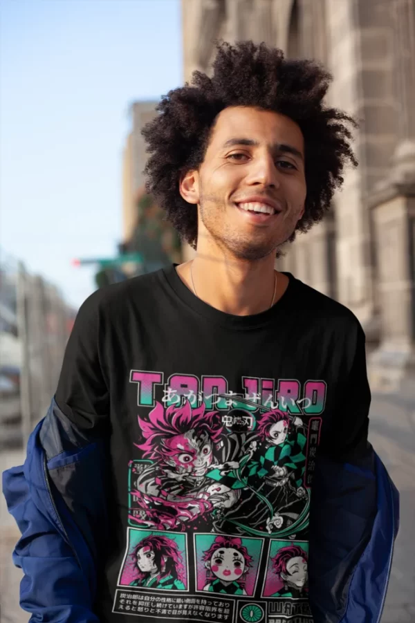 kimetsu no yaiba t shirt anime,manga,zenitsu tanjiro demon slayer gift shirt