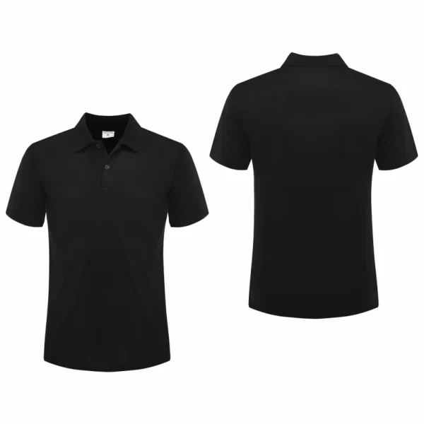 summer top new lapel solid color shirt short sleeve casual business fashion breathable and comfortable polo shirt group uniform