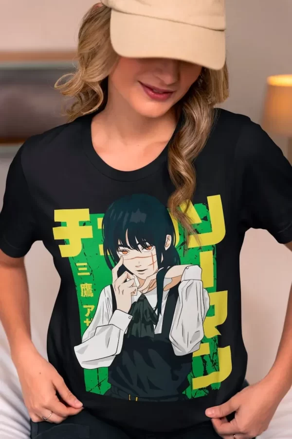 asa mitaka chainsaw man shirt, chainsawman, anime shirt