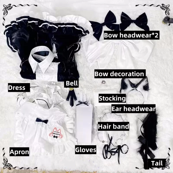 nikke privaty cosplay costume the goddess of victory privaty maid dress hallowen party role play uniform