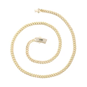 14k gold plated brass monaco 4mm necklace high quality fashion versatile men and women jewelry free shipping item