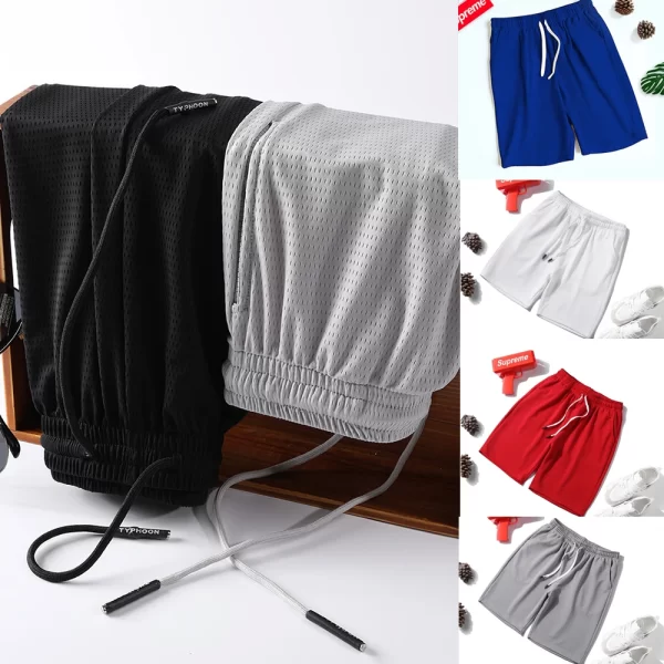 2025 new fitness sports shorts man summer gyms workout male breathable mesh shorts quick dry beach short pants men sportswear ﻿