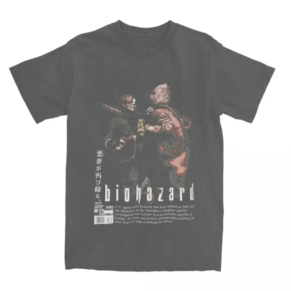 2024 women men resident evils re4 the chainsaw t shirt pure cotton clothing novelty short sleeve o neck tee shirt 3xl t shirt