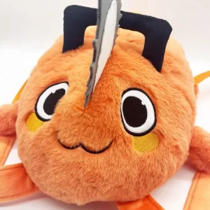 japanese anime cute orange dog backpack cosplay chainsaw dog bags kawaii bag fans wearing birthday gifts halloween party decor