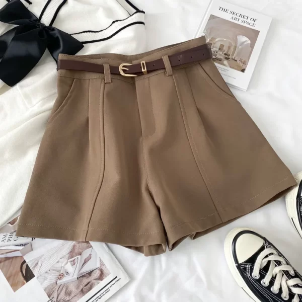 2025 spring summer new shorts fashion women a line loose pocket korean style y2k short casual streetwear communte female clothes