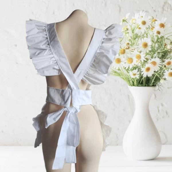 maid cosplay apron maid cosplay costume half apron waitress servant costume apron girls cosplay waist