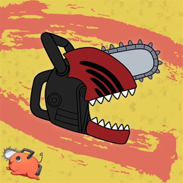 anime denji pochita hat cosplay costume accessories plush chainsaw mask props cartoon adult unisex cap