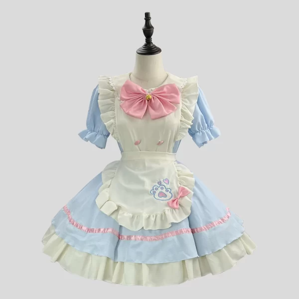 adorable maid cosplay lolita costume for women halloween performance outfit