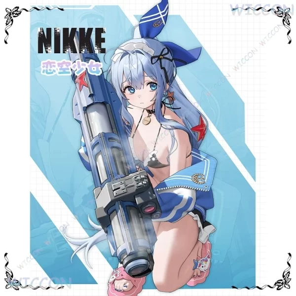 anis innocent maid bikini swimwear cosplay costume nikke goddess of victory game accurate outfit summer beach party