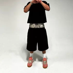2025 new summer y2k retro shorts camouflage pattern double waist embroidered streetwear men women harajuku hip hop sports shorts