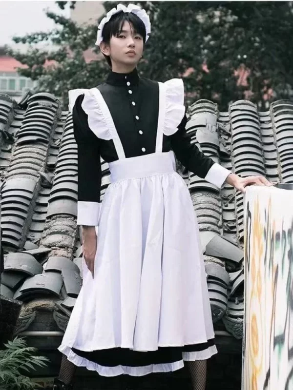 maid lolita dress uniform cos male servant uniform cosplay cute school uniform lolita two dimensional japanese maid cosplay
