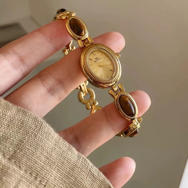 high end luxury watches for woman elegant green jewelry jade quartz bracelet wristwatch gift for women lady fashion dress watch