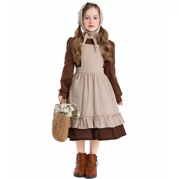 kids halloween maid dress vintage victorian poor girl cosplay costume colonial orphan outfits cosplay costumes