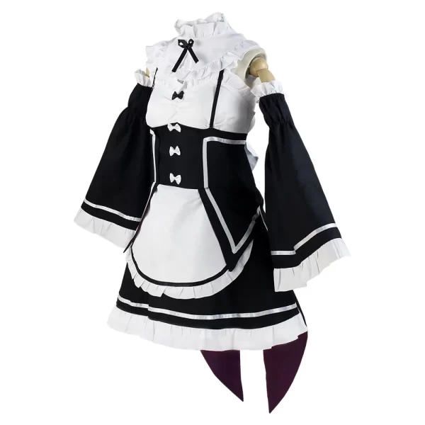 ram rem cosplay costume anime re:zero kara hajimeru isekai seikatsu uniform wig girl women maid servant apron lolita dress