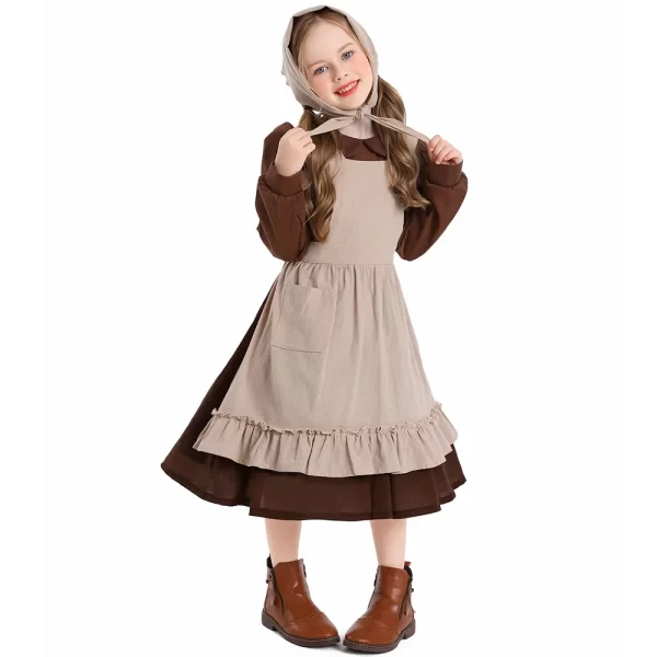 kids halloween maid dress vintage victorian poor girl cosplay costume colonial orphan outfits cosplay costumes