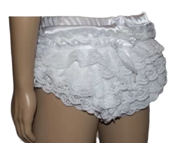 white bottomed shorts multi layer lace elastic waist bow sexy cute girl adult maid sissy customizable multi color