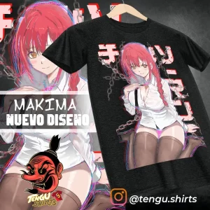 makim t shirt chainsaw anime gift tee