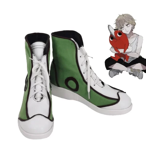 chainsaw denji anime cosplay shoes boots denji cosplay golden wig hair for halloween carnival accessories