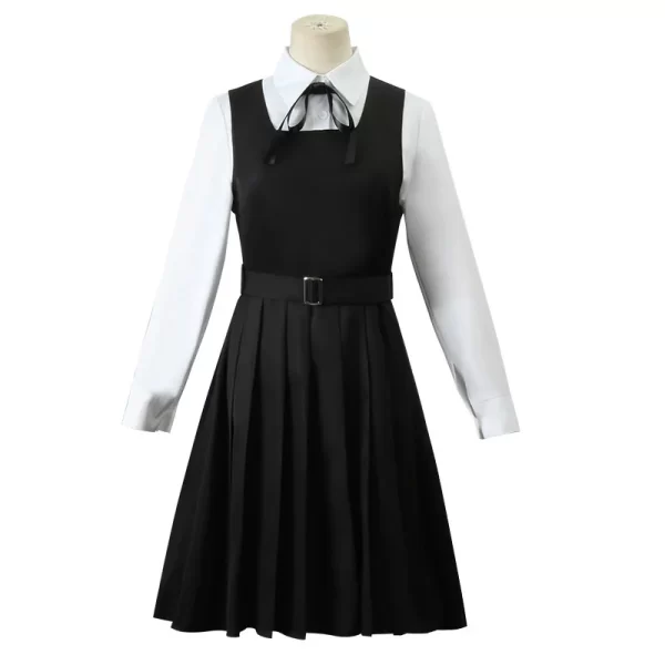 anime gaun kostum chainsaw man cosplay mitaka asa seragam jk school uniform women's shirt uniform dress halloween party set