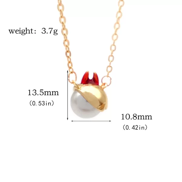 brdwn chainsaw man unisex power cosplay model necklace pendant