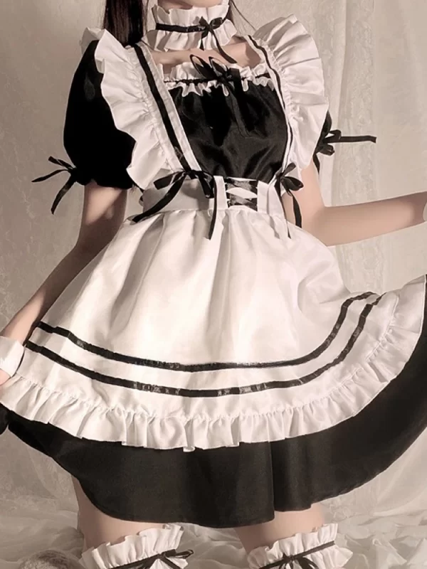 low chest maid costume lolita sexy lolita anime cute japanese soft girl suit genshin impact cosplay blessing of inhabitants use