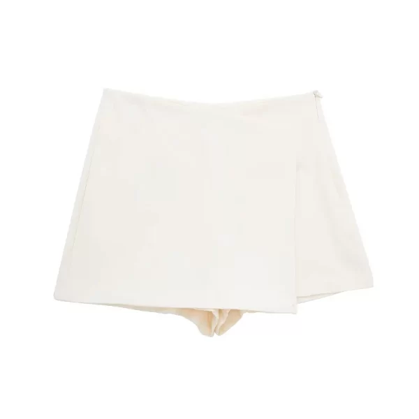 traf shorts women 2024 summer elegant casual party skirt shorts ladies fashion white khaki black short skirt pants for female