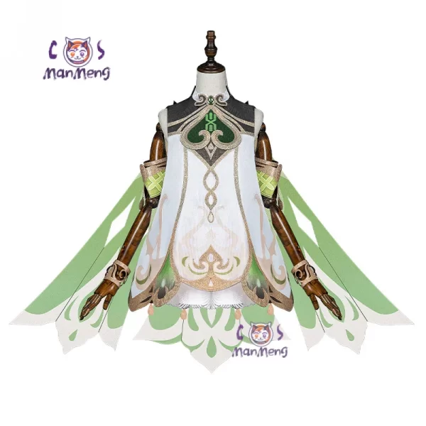 genshin impact nahida maid cosplay costume lesser lord kusanali wig cute style dress cosplay