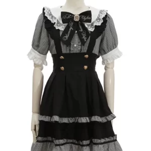 japanese style new spring and summer maid costume subculture cosplay dress mine mass produced lolita women's mid dresses