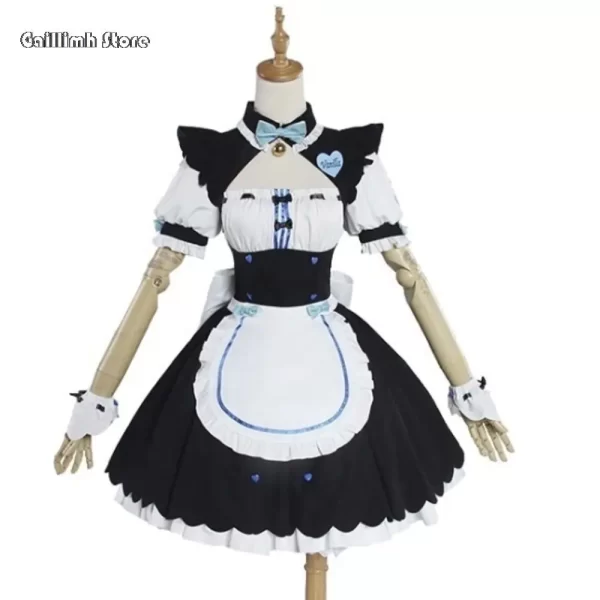 vanilla cosplay costume in stock maid dress maid outfit nekopara chocola vanilla ova maid game uniform cat neko girl women