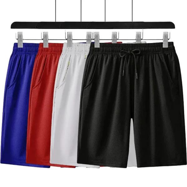2025 new fitness sports shorts man summer gyms workout male breathable mesh shorts quick dry beach short pants men sportswear