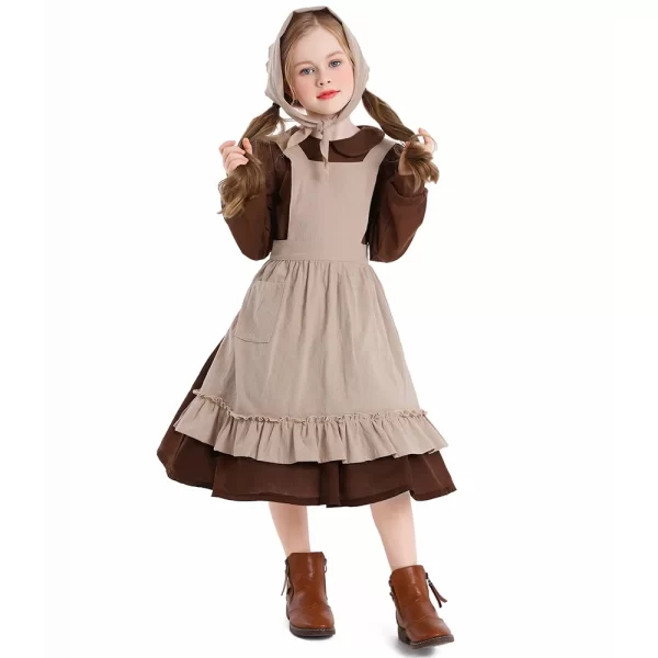 kids halloween maid dress vintage victorian poor girl cosplay costume colonial orphan outfits cosplay costumes