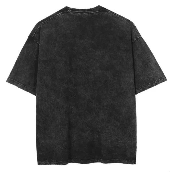 vintage washed tshirts chainsaw man anime t shirt for men women harajuku oversize tee cotton fashion streetwear unisex tops