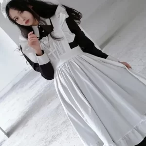 anime maid cosplay gothic lolita costumes women plus size love live cosplay halloween animation sweet coffee waitress role play