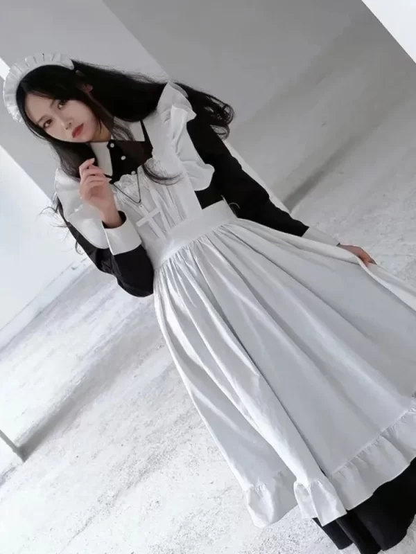 anime maid cosplay gothic lolita costumes women plus size love live cosplay halloween animation sweet coffee waitress role play
