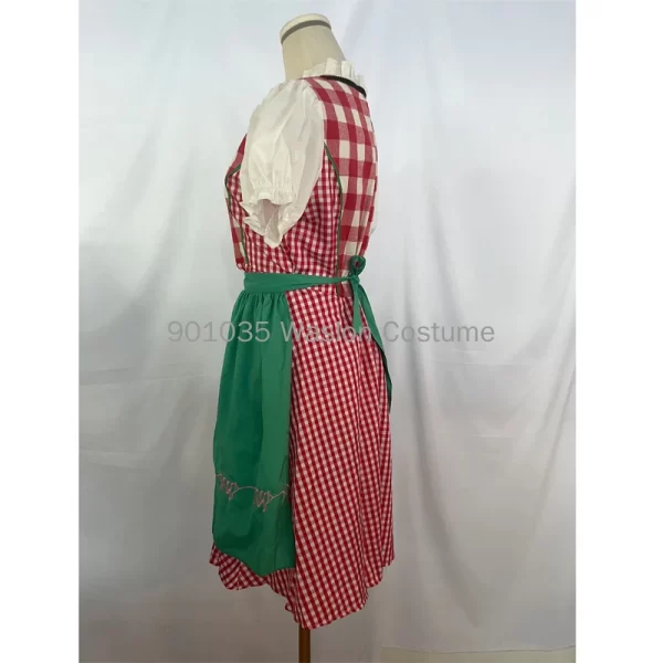 xs l ladies summer thin oktoberfest beer maid wench german bavarian heidi fancy dress costume