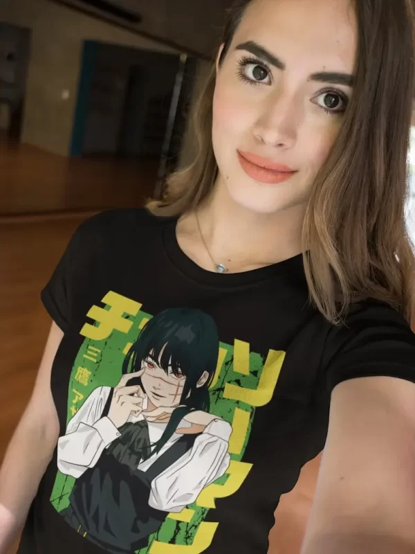 asa mitaka chainsaw man shirt, chainsawman, anime shirt