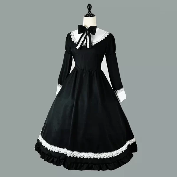 old castle maid cosplay costume housekeeper steward butler long maid dress cafe attendant suit for waitress maid party s 5xl