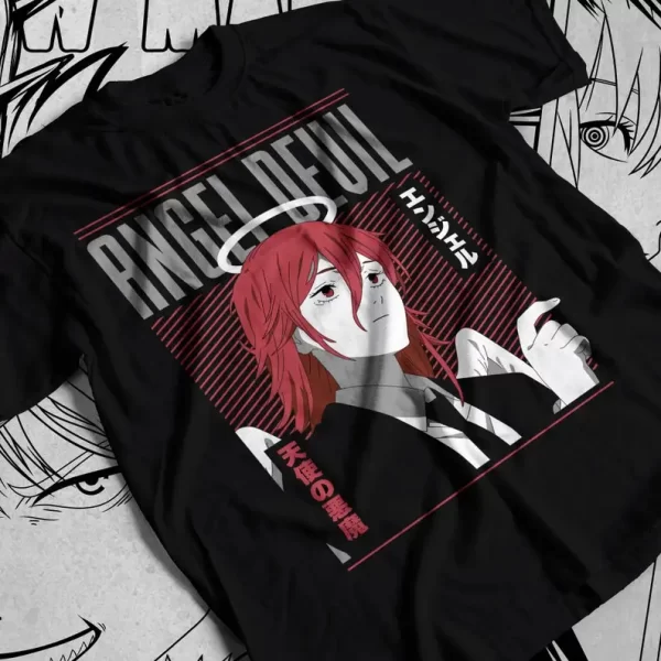 chainsaw man angel devil shirt, makima shirt, pochita, kobeni higashiyama