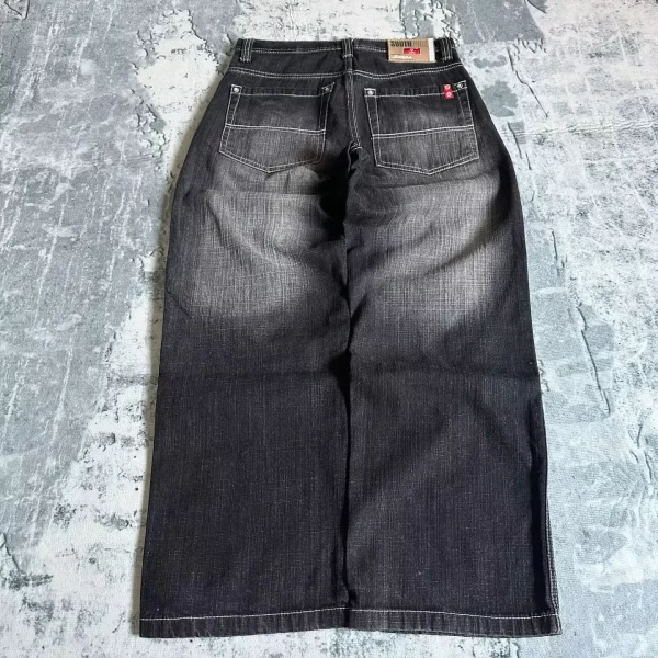 american fashion hip hop joker oversized jeans women street y2k new clearance spot hot mopping wide leg pants unisex loose jeans