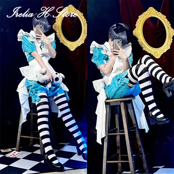 instock irelia h ciel alois trancy from black butler ciel alois trancy alice cosplay costume alice set maid dress