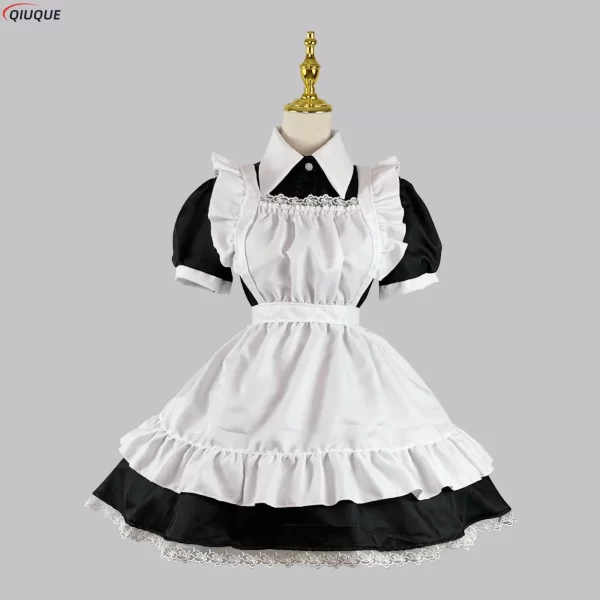 women cute maid dress maid outfit apron dress cross dressing housekeeper dress japanese uniforms halloween cosplay costume